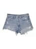 AGOLDE 100% Cotton Hearts Blue Denim Shorts Size 27 waist - photo 1