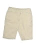 IZOD Solid Tan Khaki Shorts Size 7 - photo 1