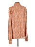 Steve Madden 100% Polyester Stripes Orange Long Sleeve Blouse Size L - photo 2