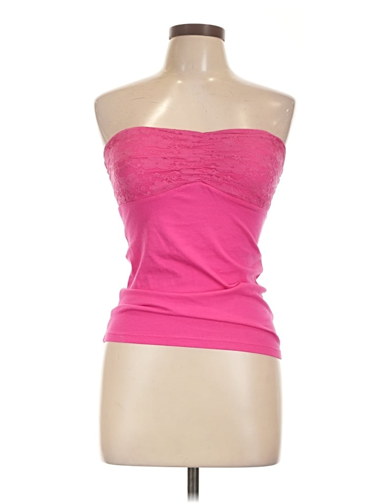 Pre-owned Rue21 Tube Top Pink Strapless Neckline Tops