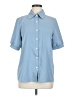 Shein Blue Short Sleeve Blouse Size M - photo 1