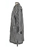 Express 100% Silk Houndstooth Black Gray Casual Dress Size L - photo 5