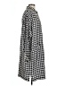 Express 100% Silk Houndstooth Black Gray Casual Dress Size L - photo 4