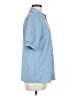Shein Blue Short Sleeve Blouse Size M - photo 4