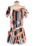 Elevenses 100% Polyester Print Orange Casual Dress Size 0 Petite - photo 2