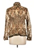 Alfred Dunner Animal Print Gold Long Sleeve Blouse Size 10 - photo 2