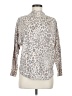 Sioni Animal Print Silver Pullover Sweater Size M - photo 1