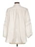 Dylan 100% Linen Ivory 3/4 Sleeve Button-Down Shirt Size L - photo 2
