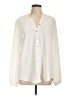 FDJ 100% Polyester Ivory Long Sleeve Blouse Size 10 - photo 1