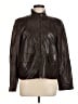 Linda Allard Ellen Tracy 100% Leather Brown Jacket Size 8 - photo 1