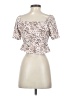 Aster Ivory Short Sleeve Blouse Size S - photo 2