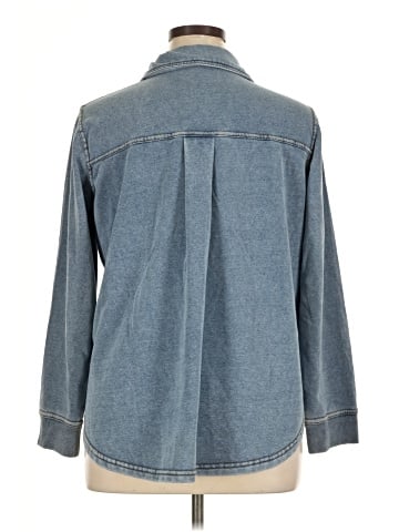 Jane and Delancey 3/4 Sleeve Button-Down Shirt (view 2)