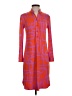 Lesley Evers Graphic Orange Casual Dress Size XS - photo 1
