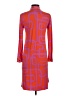 Lesley Evers Graphic Orange Casual Dress Size XS - photo 2