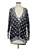 MICHAEL Michael Kors 100% Cotton Polka Dots Gray Pullover Sweater Size S - photo 1