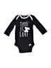 Gerber 100% Cotton Black Long Sleeve Onesie Size 0-3 mo - photo 1