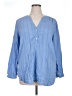 Old Navy Blue Long Sleeve Blouse Size XL - photo 1