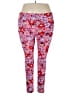No Boundaries Floral Red Leggings Size 3X - photo 1