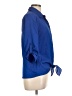 I.N. San Francisco 100% Polyester Blue 3/4 Sleeve Blouse Size L - photo 4