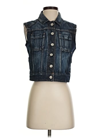 Express Denim Vest (view 1)