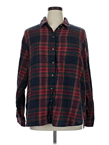 American Eagle Outfitters Long Sleeve Button-Down Shirt (view 1)