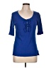 Old Navy Blue 3/4 Sleeve Top Size L - photo 1
