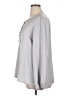 Kasper Silver Long Sleeve Blouse Size XL - photo 5