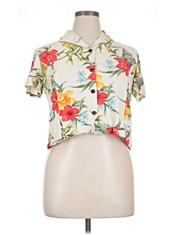 Caribbean Joe Short Sleeve Blouse (view 1)