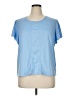 Muk Luks Blue Short Sleeve Top Size XL - photo 1