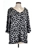 Simply Noelle Silver 3/4 Sleeve Blouse Size 12 - photo 1