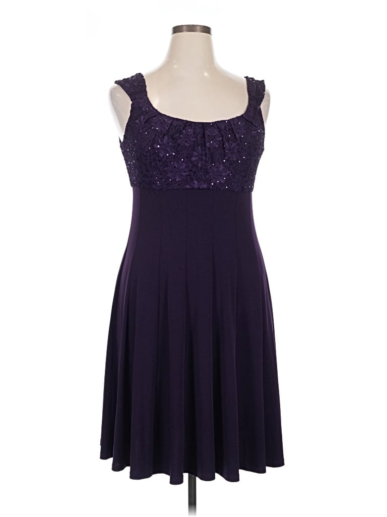 Pre-owned Dressbarn Cocktail Dress In Purple