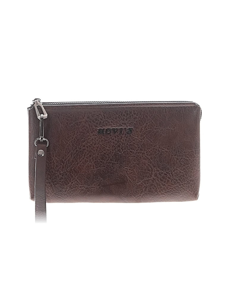 Pre-owned Assorted Brands Wristlet In Brown
