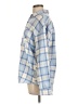 rue21 Plaid Blue Long Sleeve Blouse Size L - photo 5