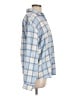 rue21 Plaid Blue Long Sleeve Blouse Size L - photo 4