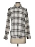 Weatherproof Plaid Gray Long Sleeve Button-Down Shirt Size S - photo 1