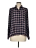 Ann Taylor LOFT Plaid Blue Long Sleeve Blouse Size M - photo 1