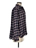 Ann Taylor LOFT Plaid Blue Long Sleeve Blouse Size M - photo 4