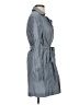 Ann Taylor Gray Trenchcoat Size S - photo 4