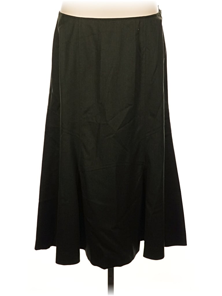 Pre-owned Talbots Wool Skirt In Black