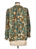 Eclair 100% Polyester Green 3/4 Sleeve Blouse Size L - photo 2