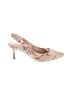 Just Fab Floral Ivory Heels Size 8 - photo 1