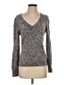 Equipment Animal Print Gray Pullover Sweater Size S - photo 1