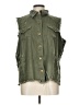 Entro 100% Cotton Green Denim Vest Size L - photo 1