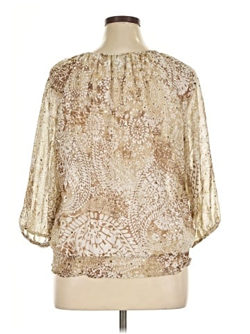 Cathy Daniels 3/4 Sleeve Blouse (view 2)