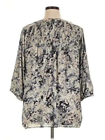 Rose + Olive 3/4 Sleeve Blouse (view 2)