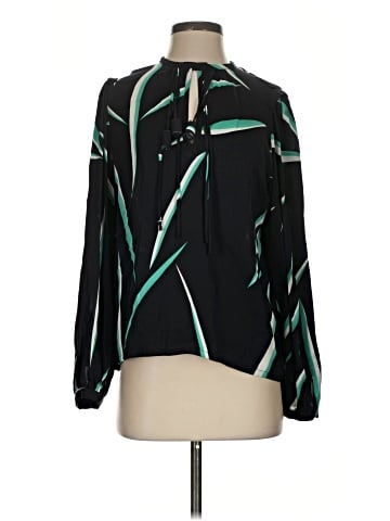 Diane von Furstenberg Long Sleeve Silk Top (view 1)