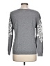 Market and Spruce Floral Gray Pullover Sweater Size L - photo 2