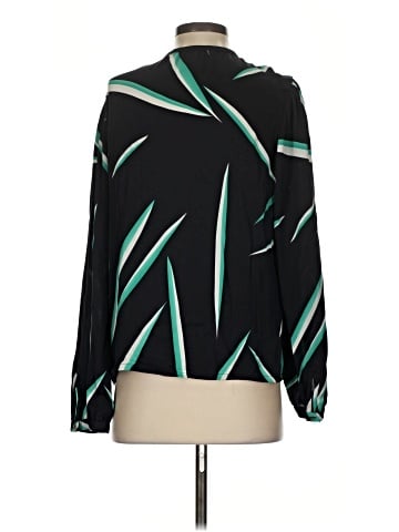 Diane von Furstenberg Long Sleeve Silk Top (view 2)