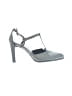 Nine West 100% Leather Gray Heels Size 7 - photo 1