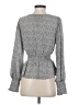 Sienna Sky 100% Polyester Gray Long Sleeve Blouse Size S - photo 2